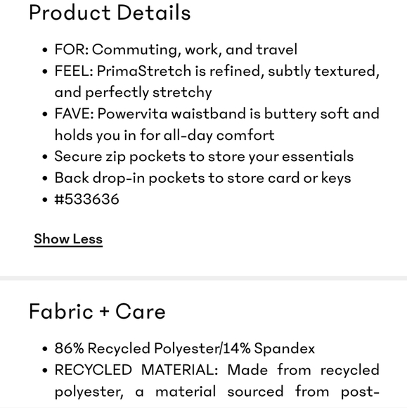 Athleta Endless Pant NWT - Picture 14 of 15